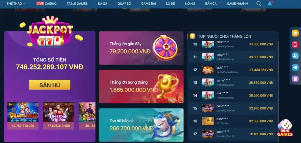 Đa dạng trò chơi i9999 win